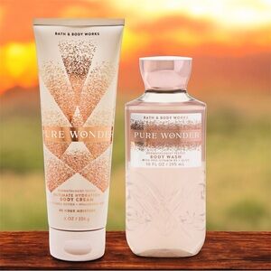 Bath & Body Works Pure Wonder Body Wash and Body Cream Set of 2pc New